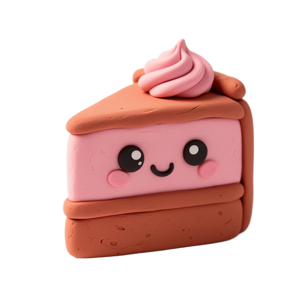 Cute cake mascot